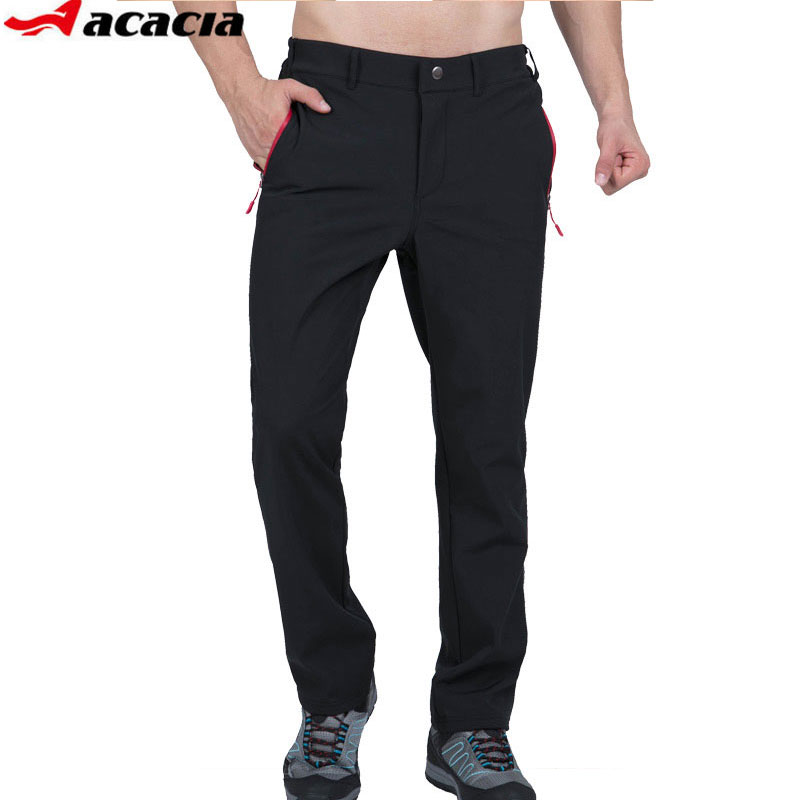 Black Breathable Soft Bicycle Waist Pants Autumn Winter Windproof Thermal Men Cycling Long Pants Outdoor Multi-function Pant