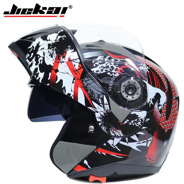 NEW ARRIVE DOT sticker JIEKAI 105 Flip Up Motorcycle helmet motocicleta casco Helmets motorcross racing helmet M L XL XXL