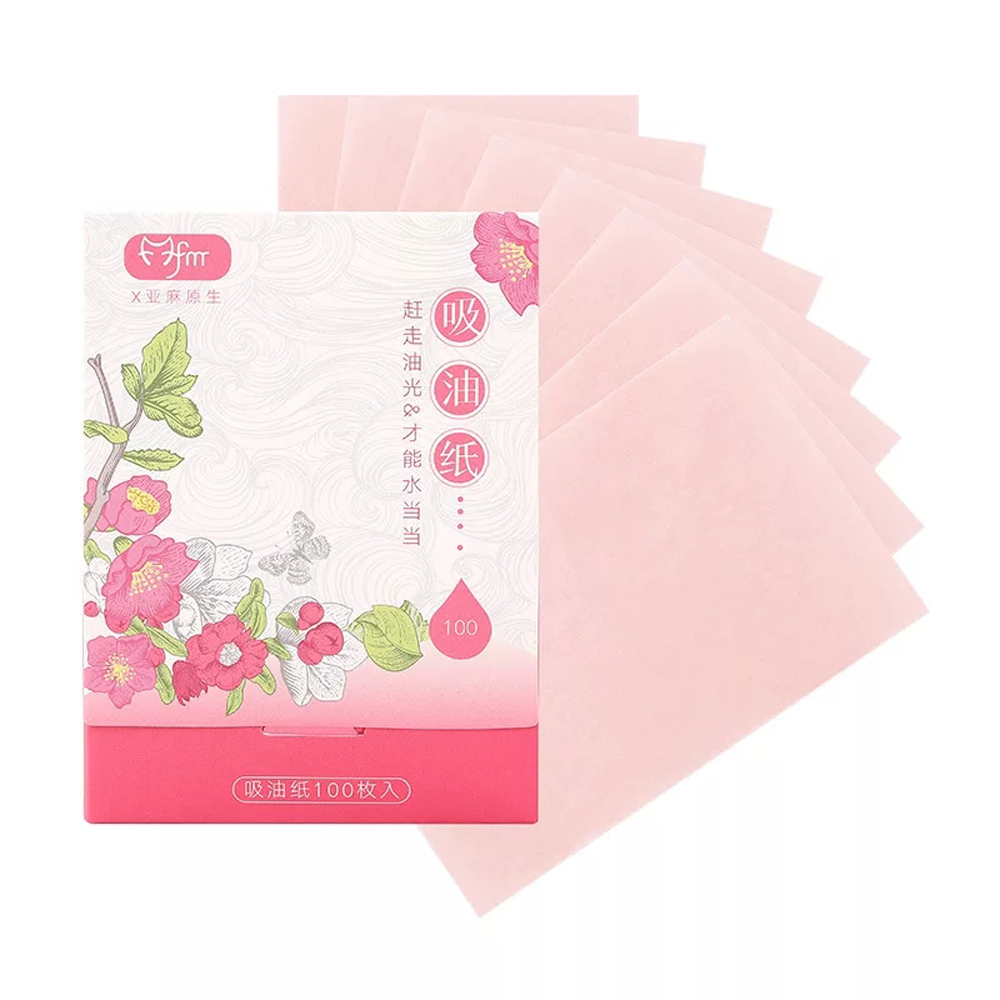 100sheets/pack Absorbent Paper Oil Control Wipes Makeup Cleansing Summer Blotting Facial Oil Shrink Pore Face Cleaning Tool