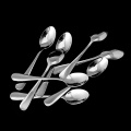 8 Pcs Demitasse Espresso Stainless Steel Spoon Tea Coffee Soup Rice New