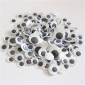 Non-self-adhesive 100PCS hybrid 10mm / 12mm / 15mm / 18mm / 20mm / 25mm doll eye doll Dogo Googly black eyes for doll accessorie
