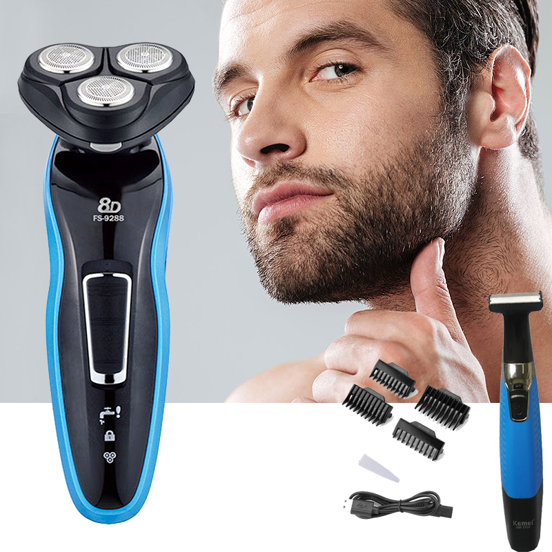 Electric Shaver 4D Men\'s Electric USB Rechargeable Professional for Men Adult Razor Cutter Shaving Beard Washable Face Care F40