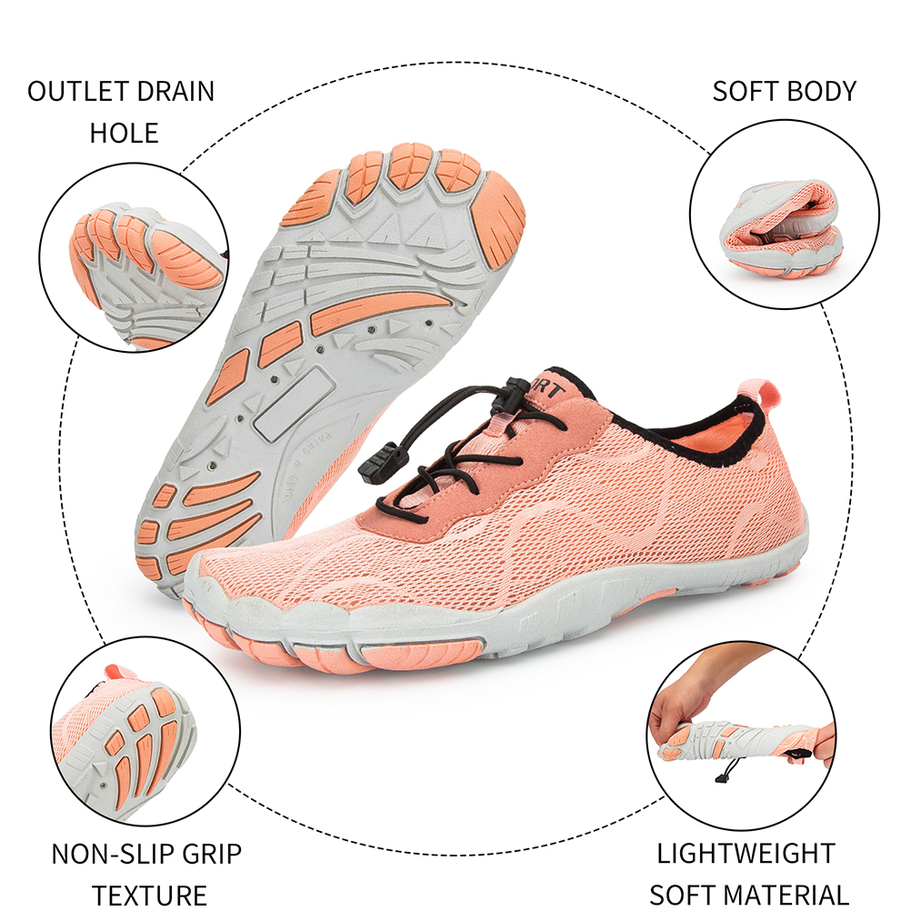 Aqua Shoes Women Barefoot Shoes Beach Shoes Upstream Shoes Breathable Sport Shoes Quick Drying River Sea Water Sneakers Hiking