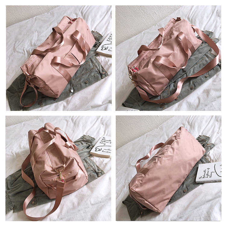 Pink Nylon Independent Shoes Room Custom Dance Club Palestra Necessary Sports Gym Bag With Wet Shoes Compartment5