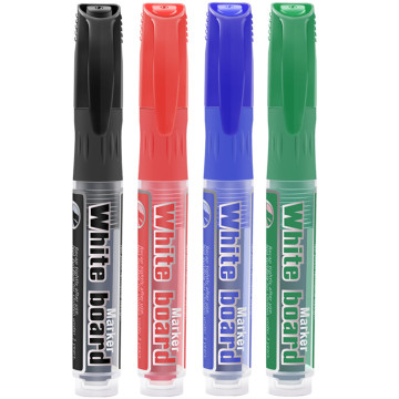 Whiteboard pen , 4Pcs/lot Erasable Whiteboard Marker Pen Dry-Erase Sign Ink Refillable Office School Supplies Student Gift