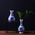 YeFine Small Antique Vase Celadon Porcelain Traditional Chinese Ceramic Decorative Vase For Flowers Living Room Decoration