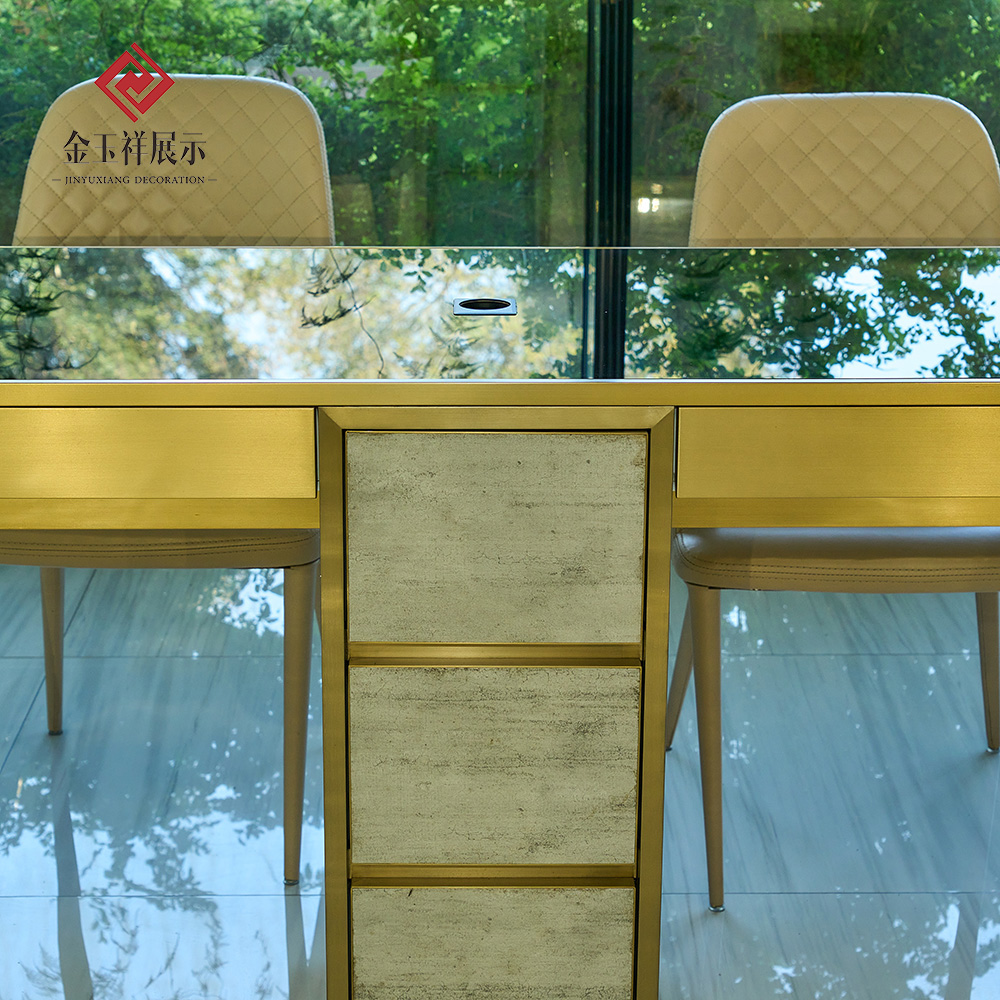 Gold Jewelry Display Cabinet