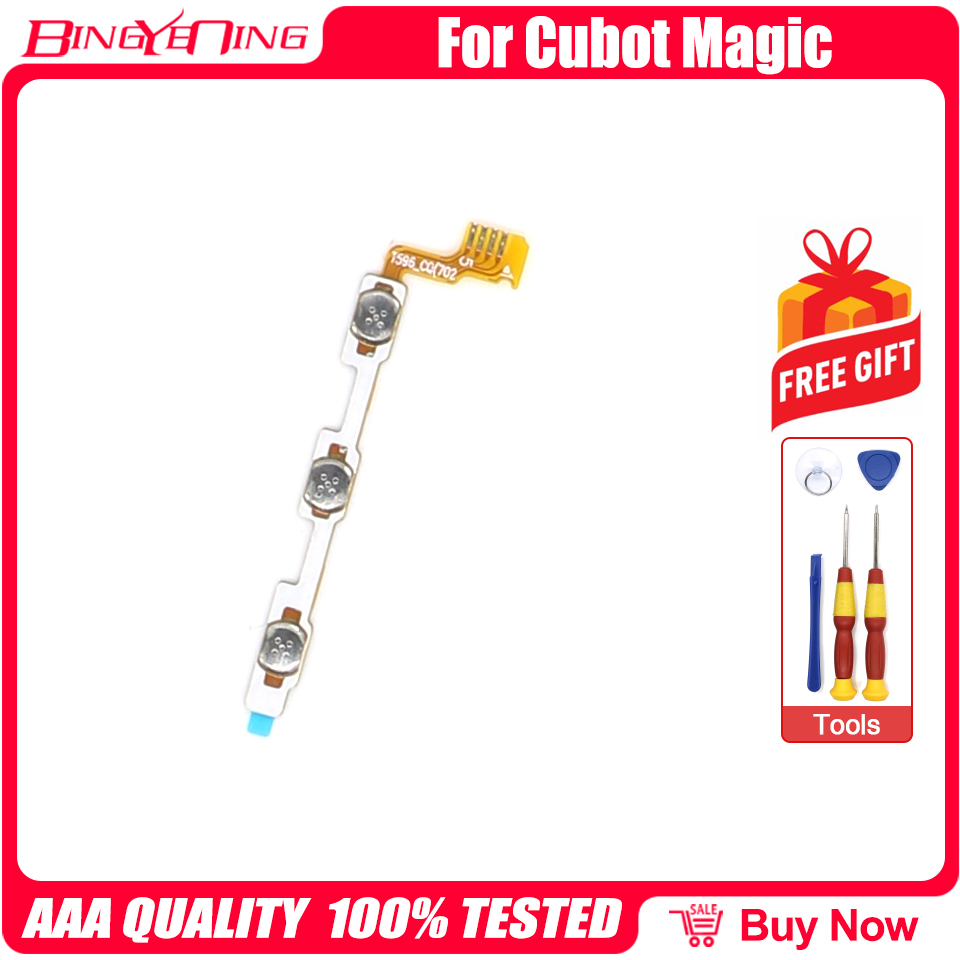BingYeNing New Original Main Cubot Magic power on/off+ volume FPC Key up/down button flex cable FPC For Cubot Magic Phone