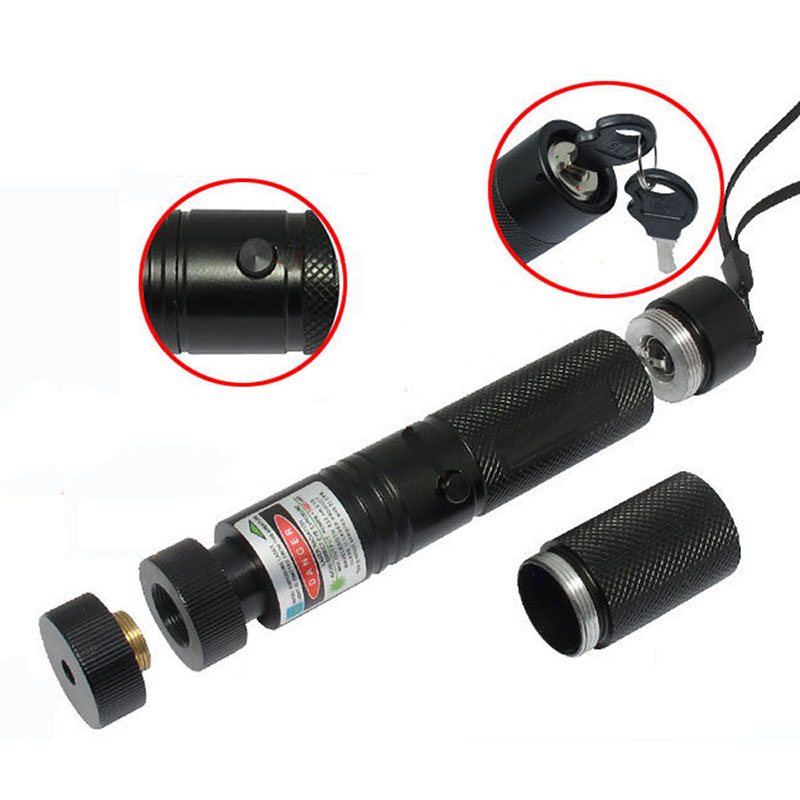 New Powerful 532nm Military 8000m Green Laser Pointer Adjustable Focus Lazer Pen Light Burning Beam Starry Head 18650 Battery