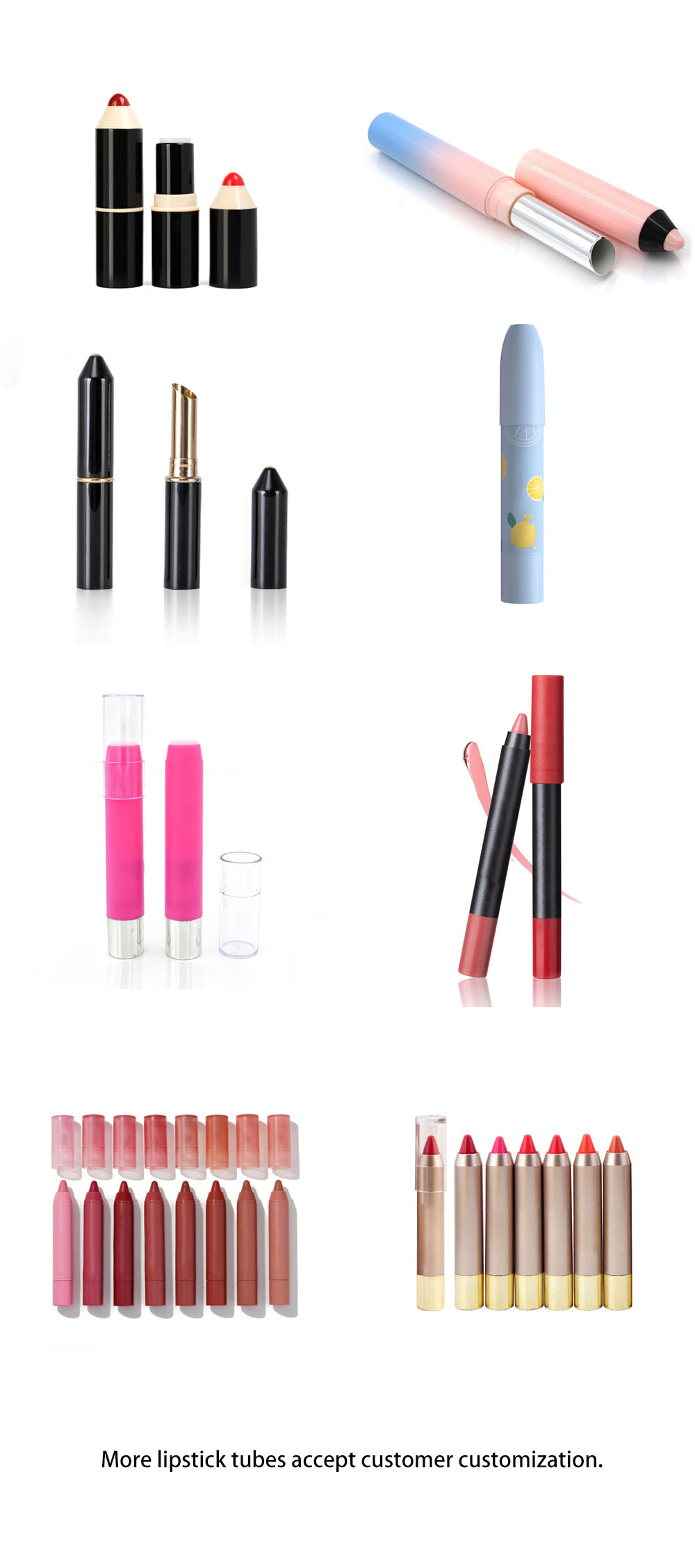 Moisturizing crayon lipstick tube