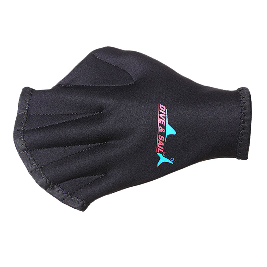 1 Pair 2mm Neoprene Diving Swimming Surfing Webbed Gloves Training Fins Hand Paddle Surfing