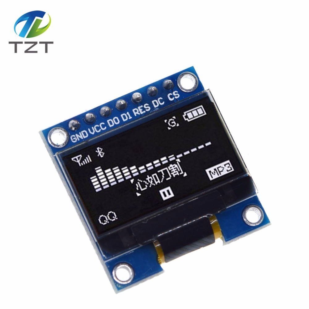 0.96 Inch SPI OLED Display Module White blue color 128X64 OLED 7Pin Yellow blue color Driver Chip SSD1306 for arduino good