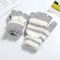 Winter Knitted Convertible Fingerless Gloves Wool Mittens Warm Mitten Glove Cycling Bicycle Bike Gloves Nov 25th