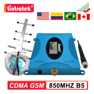 GSM CDMA 2G 3G 850 MHZ Signal Repeater B5 850mhz 4G Mobile Phone Cellular Booster Band5 Antenna + 10m Cable LCD Amplifier Kit 7