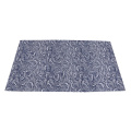 Home Background Cotton Linen Cloth Table Napkin Plaid Fan-Shaped Printed Retro Style Napkin Decoration Napkins