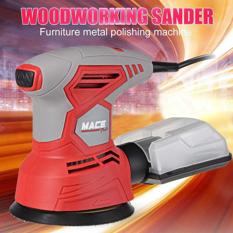 220V 240W Electric Car Random Orbital Sander Machine Multi-Function Woodworking Corners Polisher Variable Speed Corded Sanders