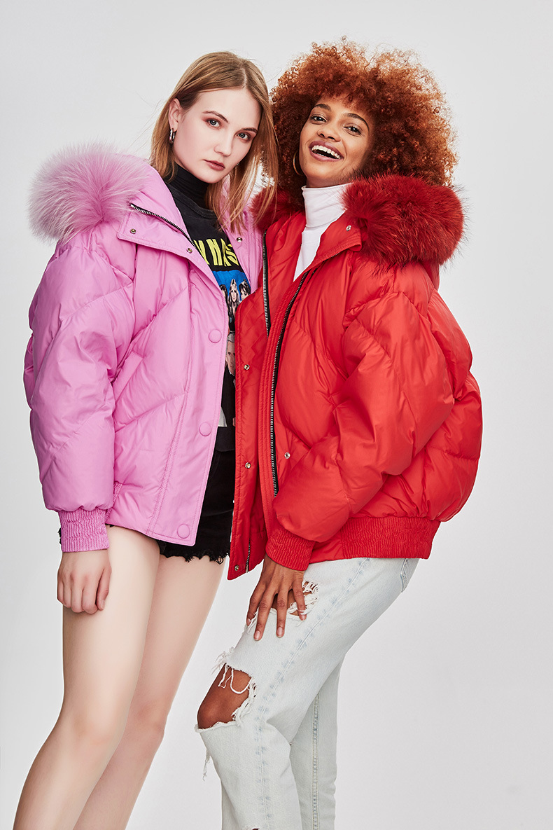 Thick Zipper Hoodie Puffer Jacket