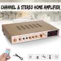 2000W 5 Channel Home Amplifier Audio Digital Auto Car AV HiFi Class Power Amplifiers Stereo Sound FM Radio Player Aluminum Alloy