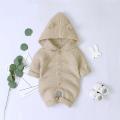 Baby Romper Christmas Knitted Baby Clothes Newborn Toddler Boys Girls Clothes Baby Costume 100% Cotton Infant Jumpsuit Hooded