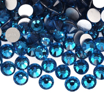 Peacock Blue SS3 SS4 SS5 SS6 SS10 SS20 SS30 for Nail Art Rhinestone Glitter FlatBack Crystal Jewelry DIY Non HotFix stone strass