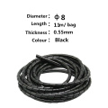 1Pack Black Clear Cable Wire Winding Pipe Spiral Wrapping Wire Organizer Sheath Tube PE 6-30mm Cable Sleeve for PC Computer Home