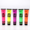 6Pcs/1Set Halloween Cosplay Makeup Body Art Paint Neon Fluorescent Party Festival Kids Face Paint UV Glow Painting