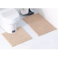 Bathroom 2Pcs/Set Bathroom Mat Set Embossing Flannel Floor Rugs Cushion Toilet Seat Cover Bath Mat for Home Decoration