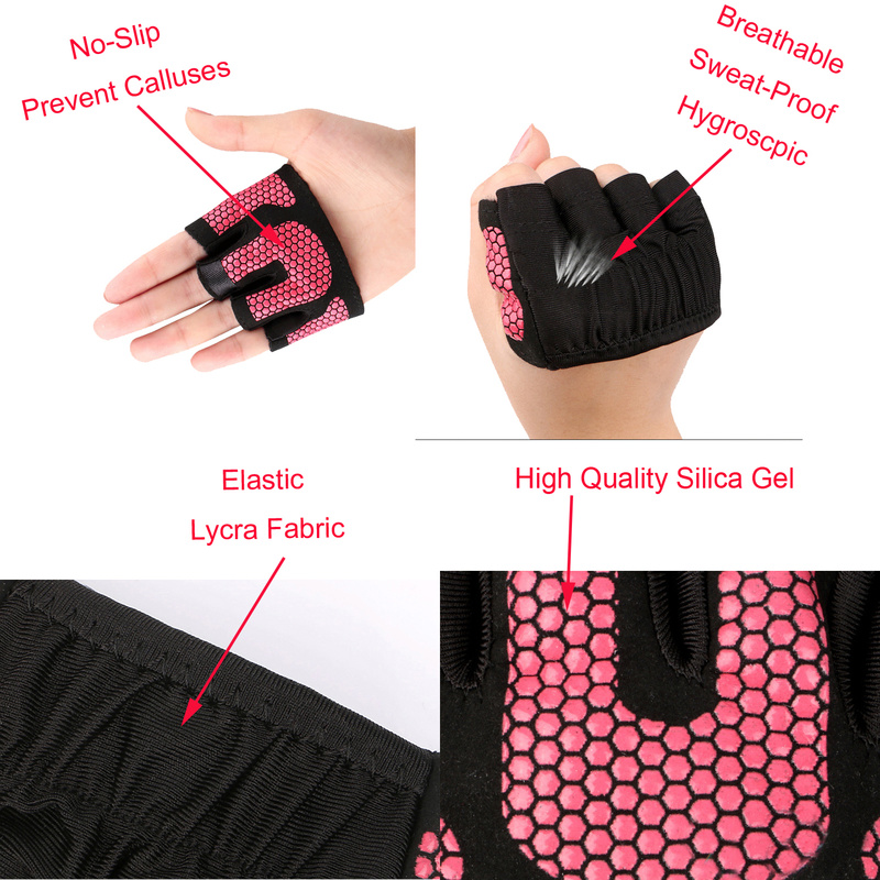 New Design Four Finger Fitness Gloves Women Men Half Finger Grip for Air Yoga Workout Weight Lifting Gym Training