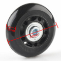 4PCS Black Luggage bag Suitcase Replacement Rubber Wheels Axles Repair Accessories No noise Casters OD 40mm/54mm/60mm/64mm/80mm