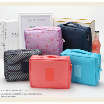 Women Makeup bag Cosmetic bag Case Make Up Organizer Toiletry Storage Neceser Rushed Floral Nylon Zipper New Travel Wash pouch