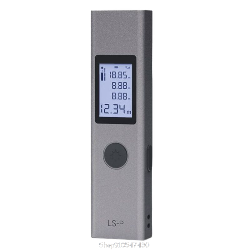 LS-P 40m Laser Rangefinder High Precision Laser Distance Meter Area Volume Angle Pythagorean Range Finder Pocket-Szie N03 20