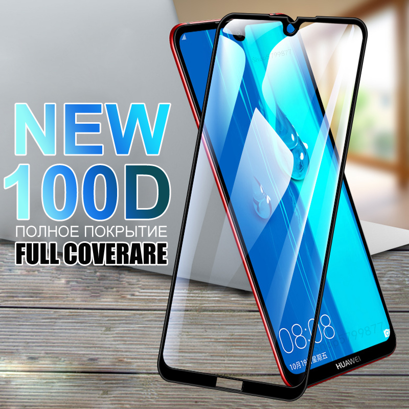 100D Protection Glass For Huawei Y7 Y6 Y5 Prime 2018 2019 Y5 Lite Tempered Glass Y9 2018 Y9 Prime 2019 Y9S Screen Protector Film