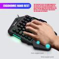 Left Hand Keyboard Single Hand Keyboard Mechanical Handle Feel 1.6m Wired Game Keyboard For Mobile Tablet Laptop PUBG Game