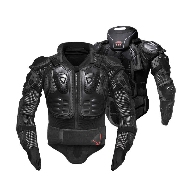 HEROBIKER Motorcycle Jackets Moto Body Armor Motorcycle Protection Motocross Motorbike Jacket With Neck Protector for Summer