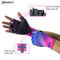 DAREVIE Half Finger Cycling Gloves Gel Pad Shockproof Cycling Gloves Breathable Bike Gloves No Velcro Biking Gloves Road MTB