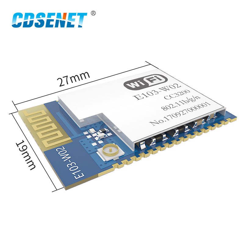 CC3200 2.4GHz Wifi Module CDSENET E103-W02 SMD rf Transceiver 2.4 ghz Wifi Transmitter Receiver For PCB Antenna