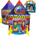 Rocket Ship Kids Play Tent Indoor Outdoor Pop Up Tent Kid Playhouse Conveniently Children's Tent Toys Gifts for Kids Boys Girls