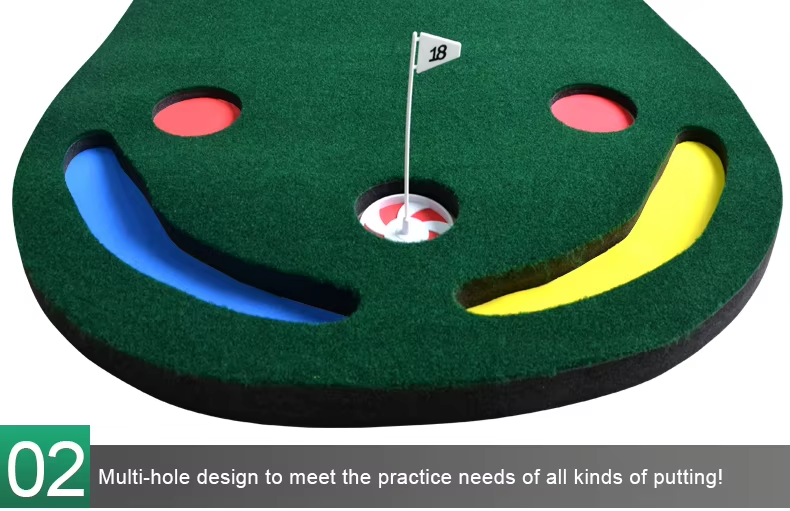 Par 3 Golf Putting Green Mat-Indoor & Garden Using- Putting Practice- Golf Training Accessories8