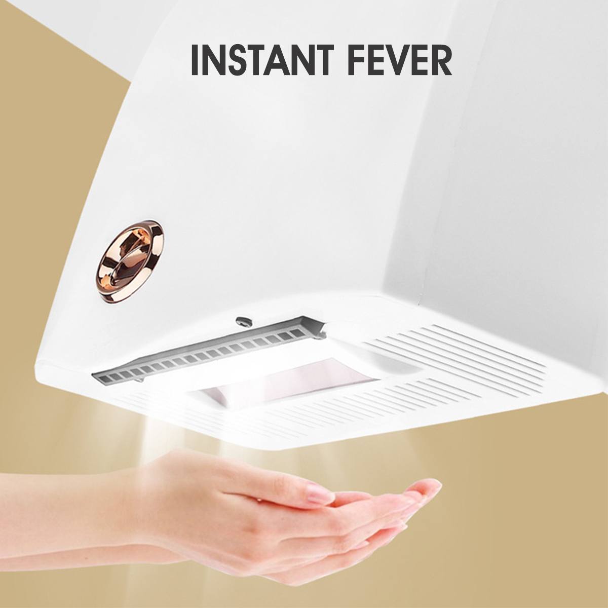 Automatic Hand Dryer Big Wind Motor 1200W Smart Home Infrared Sensor Hand Dryer Intelligent Temperature Display 220V