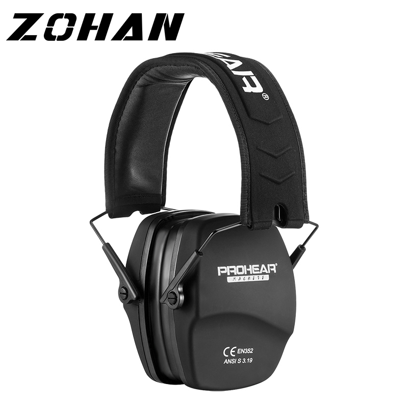 ZOHAN Tactical headset ear protection shooting headphones for hunting Hearing earmuff Noise reduction 25db earmuffs Silicone