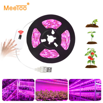 Hand Sweep Sensor LED Grow Light Full Spectrum 5V USB Grow LED Strips Phyto Lamp for Plant Indoor Greenhouse Tent Box Fitolampy