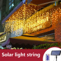 3M/5M Icicle LED String Light Solar Light Outdoor Waterproof For Decorate Holiday Wedding Party Curtain Garden Light With Remote