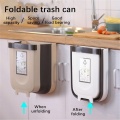 New product foldable kitchen trash can kitchen cabinet trash door hanging trash can car trash can toilet garbage waste storage