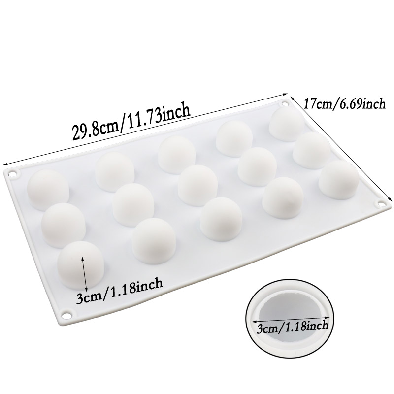 1PCS Non-Stick Silicone Round Ball Shaped Mini Truffles Mold For Chocolate Mould Baking Truffle Dessert Cake Decorating Tools