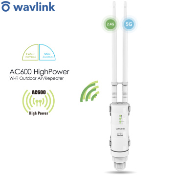 AC600 5G 2.4G Dual-band High Power Outdoor Wireless Repeater AP/Range Extender/Router/CPE/WISP POE High Gain 12dBi Antenna POE