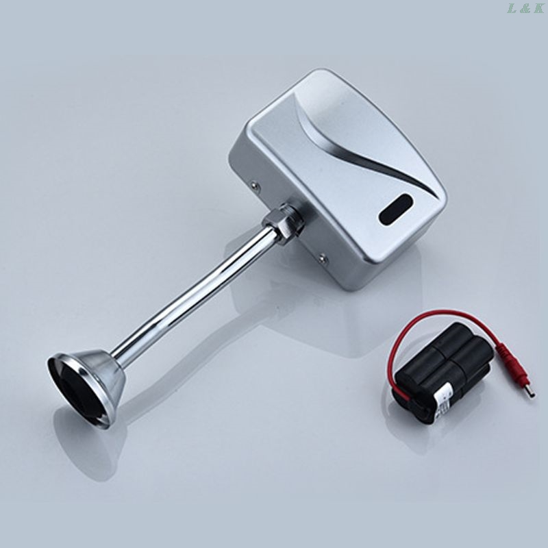 Bathroom Toilet Automatic Electric Urinal Flush Valve Sensor Infrared Touchless Exposed Wall Mount DC 6V Accessories
