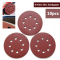 10pcs/set Sandpaper 125mm Sanding Discs Round Disk Sand Sheets Grit 60-2000 Hook and Loop Sanding Disc For Sander Grits