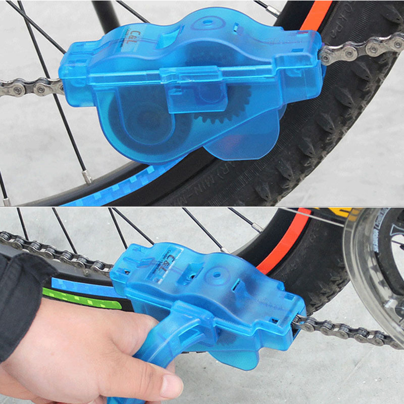 BIKEIN MTB Road Bicycle Chain Wash Tool Kits Portable MTB Bike Chain Cleaner Machine Brushes Scrubber Repair ToolsKits