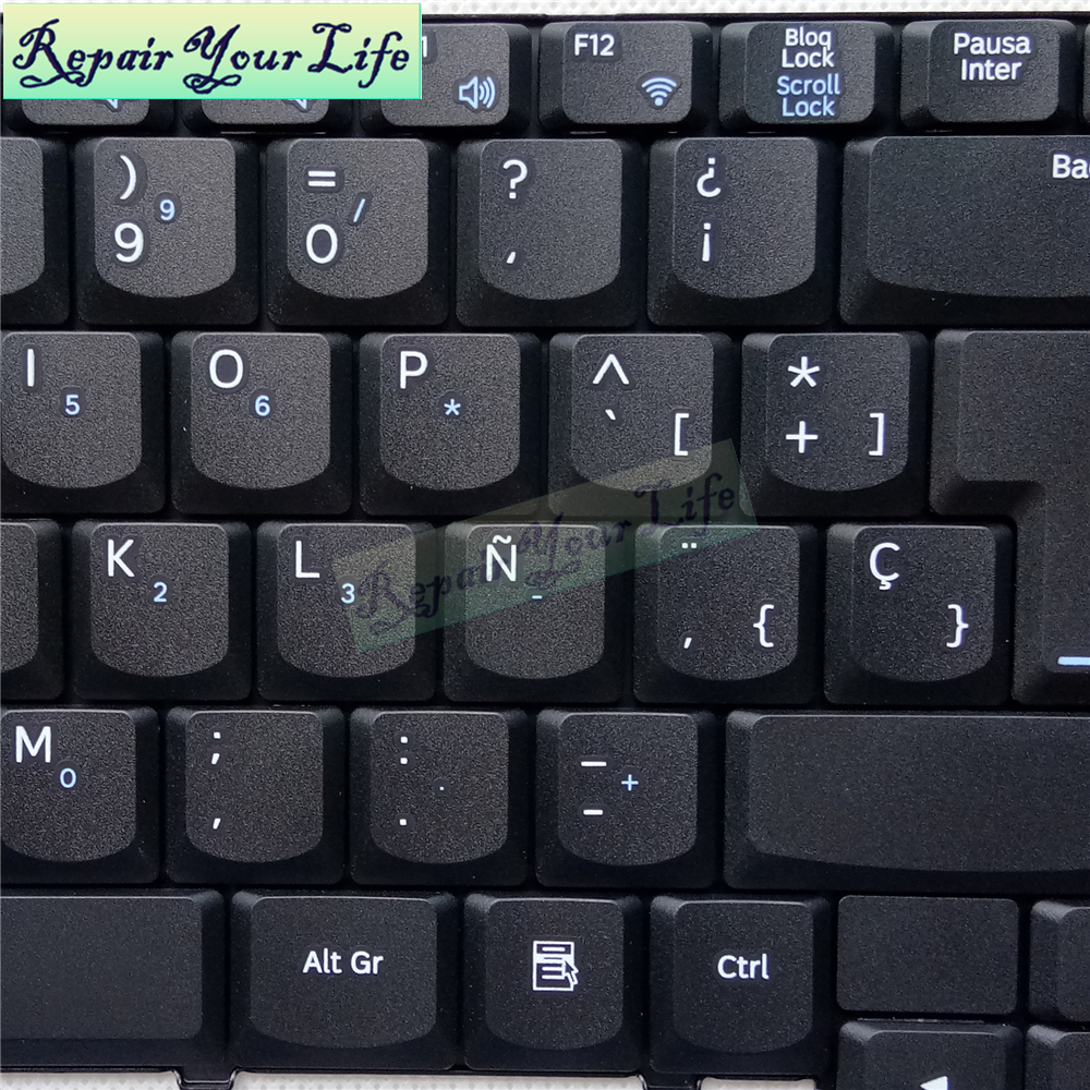 New Spanish Keyboard for Samsung NP400B4B NP600B4B NP400B4B-S01 NP400B4C NP400B4C-A01UK NP200B4B SP US Laptop Keyboard test well