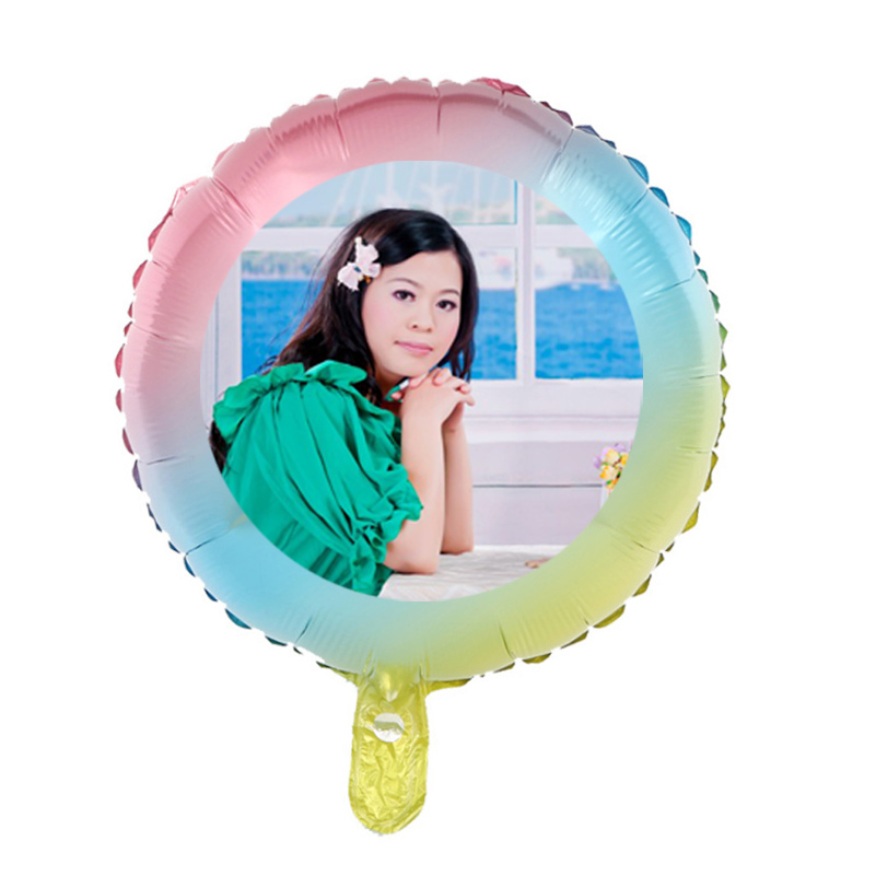 18inch round foil balloons customize photo print birthday party supplies, wedding anniversary decoration balls